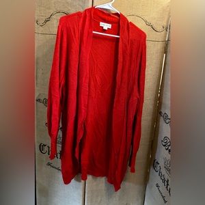 Plus size long cardigan